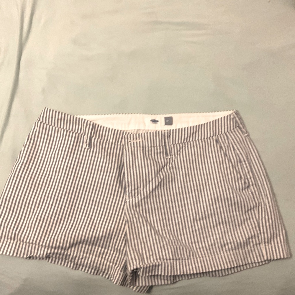 Old navy railroad stripe shorts
